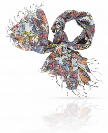 Палантин Женский S40-LOTUS.GARDEN/GR